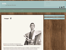 Tablet Screenshot of iaido.dojodubrochet.be